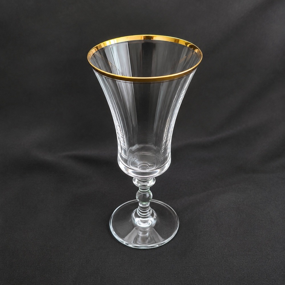 Mikasa Jamestown Gold Trim Iced Tea Beverage Glasses Set of 4 Crystal 8.375" - Picture 2 of 8